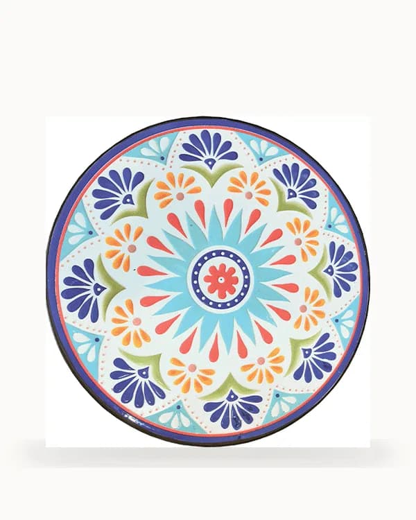 Carnival Mandala Mosaic Garden Table — Mosaic pattern