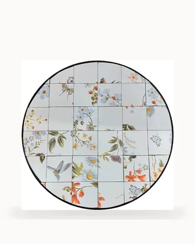 Songbird Mosaic Garden Table — Mosaic pattern