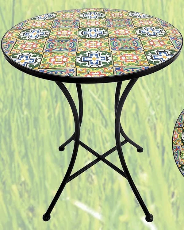 Azulejo Patchwork Mosaic Bistro Table