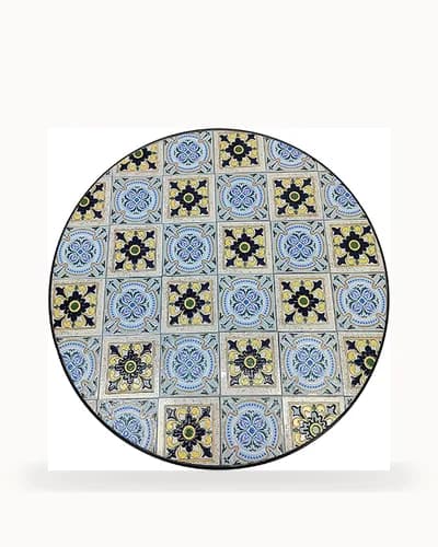 Blue Star Tile Mosaic Bistro Table — Mosaic pattern