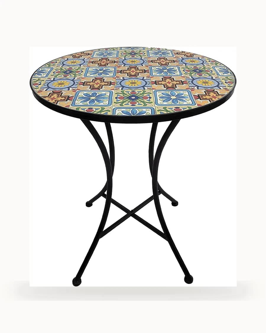 Multicolour Tile Mosaic Bistro Table