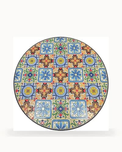 Multicolour Tile Mosaic Bistro Table — Mosaic pattern