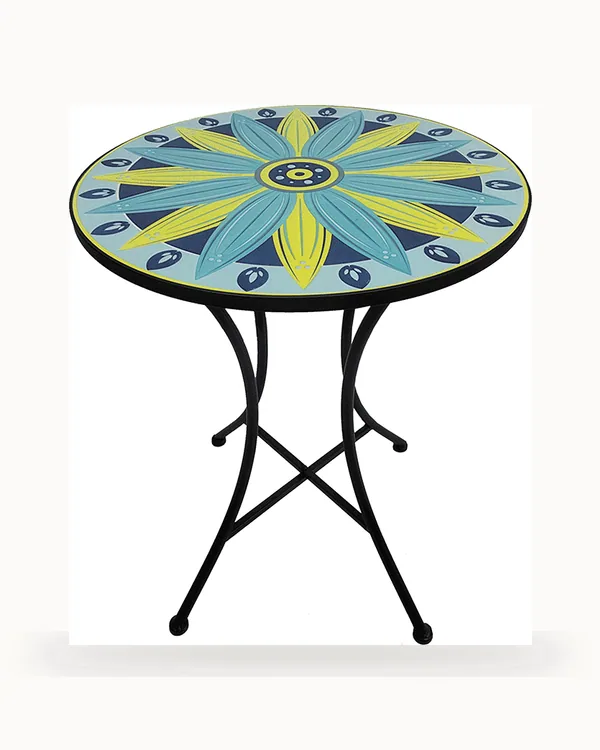 Sunflower Mandala Mosaic Bistro Table