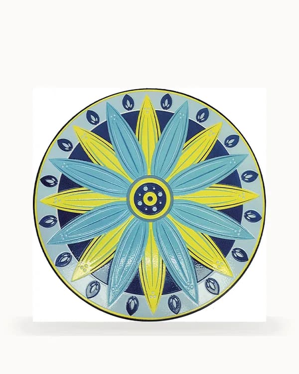 Sunflower Mandala Mosaic Bistro Table — Mosaic pattern