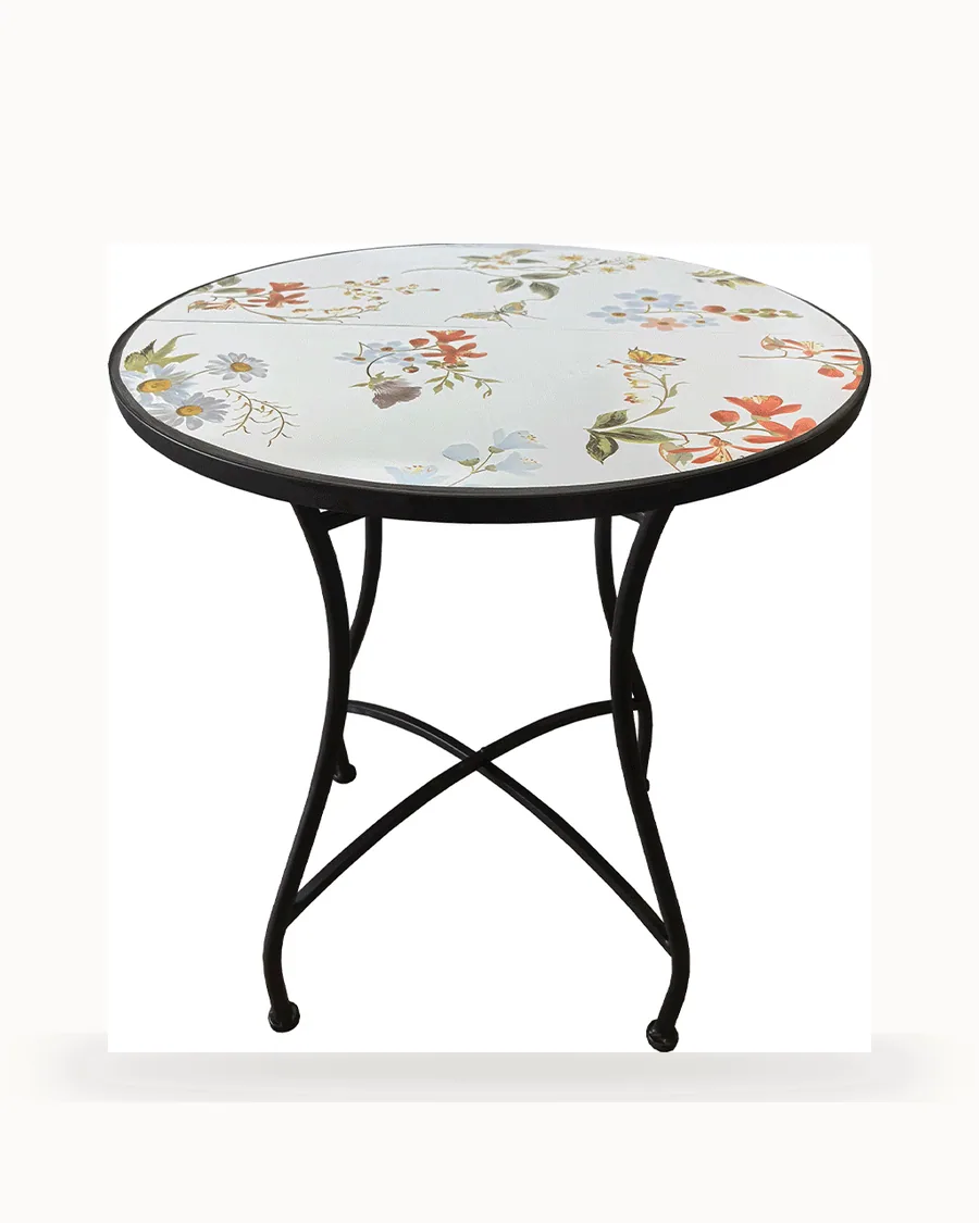 Wildflower Mosaic Garden Table