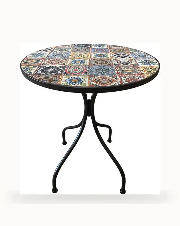 Andalusian Patchwork Mosaic Garden Table