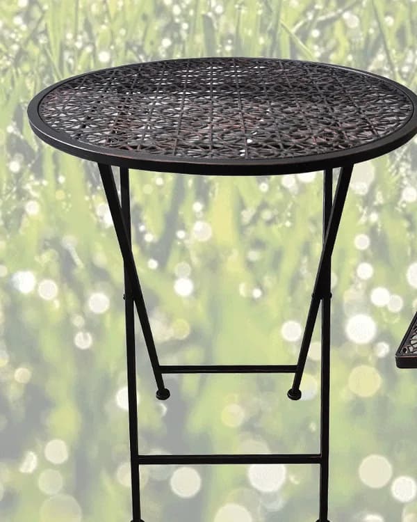 Pierced Lace Steel Garden Table