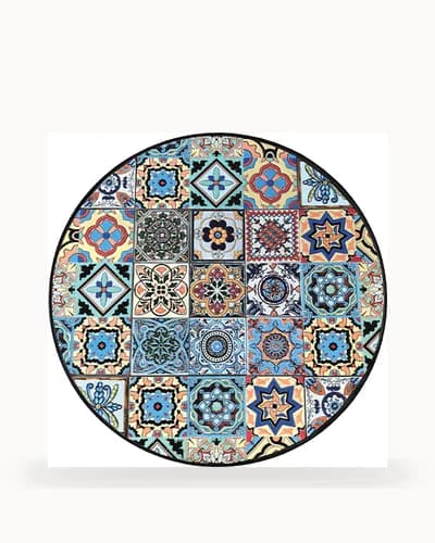 Lisbon Tile Mosaic Garden Table — Mosaic pattern