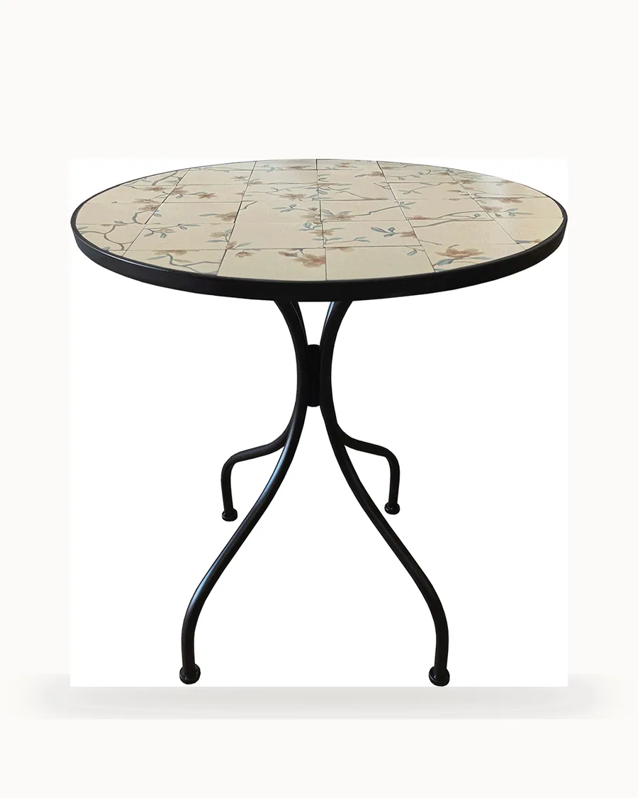 Pale Blossom Mosaic Garden Table